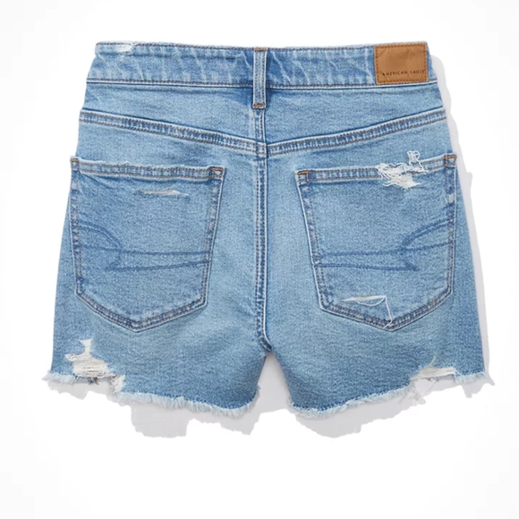 American Eagle Strigid Denim Mom Shorts Women's 8 - Picture 2 of 9